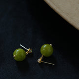 Green Grape Gemstone Earrings