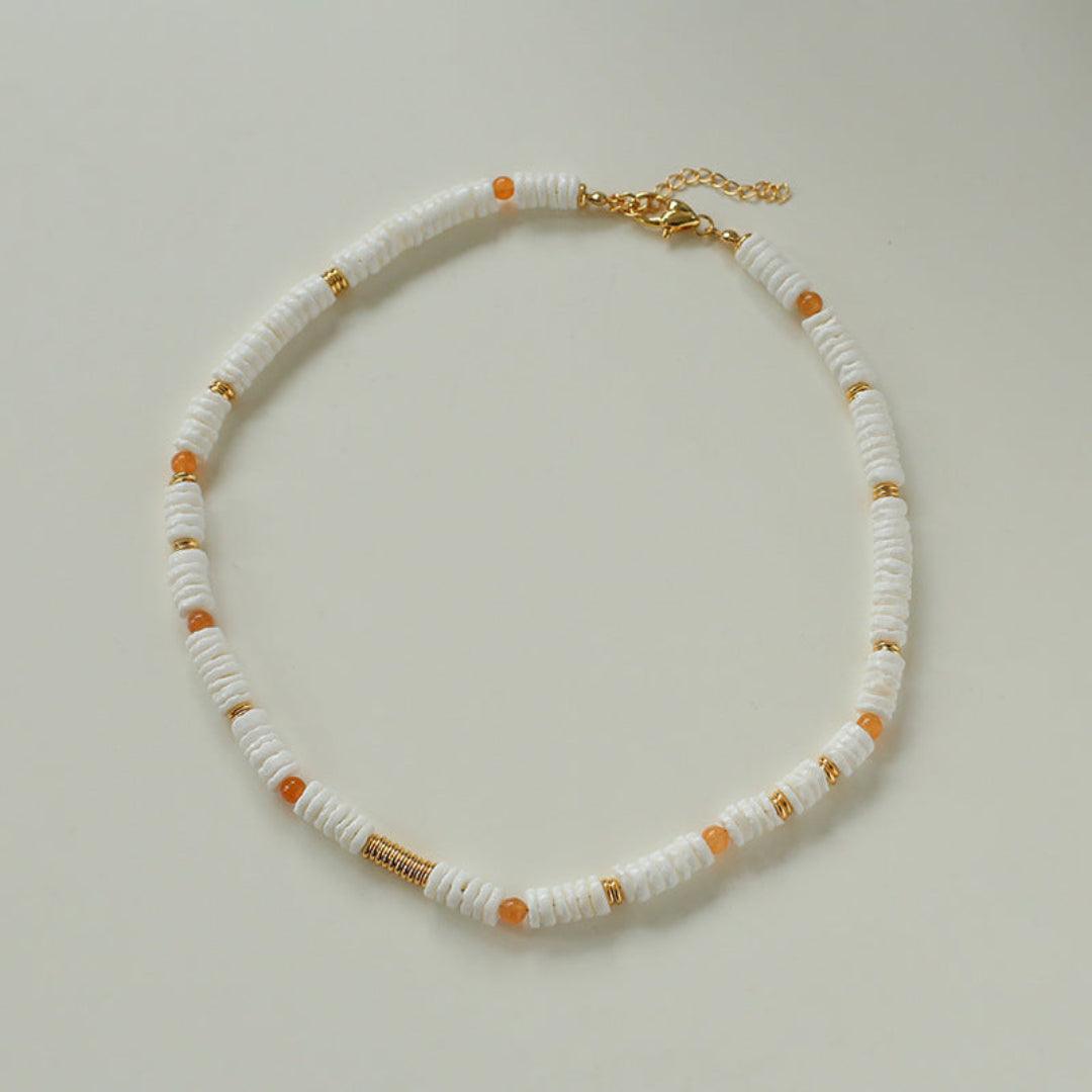 Sea's Embrace Series Stone Shell Necklace - Gembea Jewelry