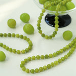 Green Grape Gemstone Beaded Necklace