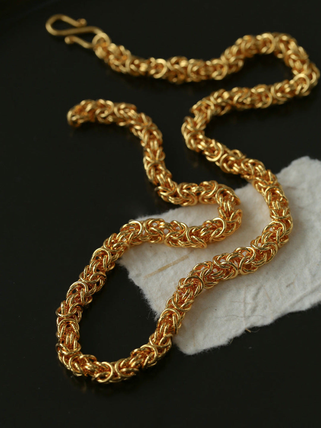 Thick Gold and Silver Chain Necklace