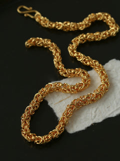 Thick Gold and Silver Chain Necklace