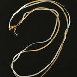 Spring Heartbeat Snake Bone Chain Necklace