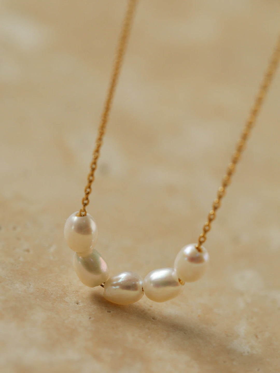 Simple Smile Freshwater Pearl Necklace