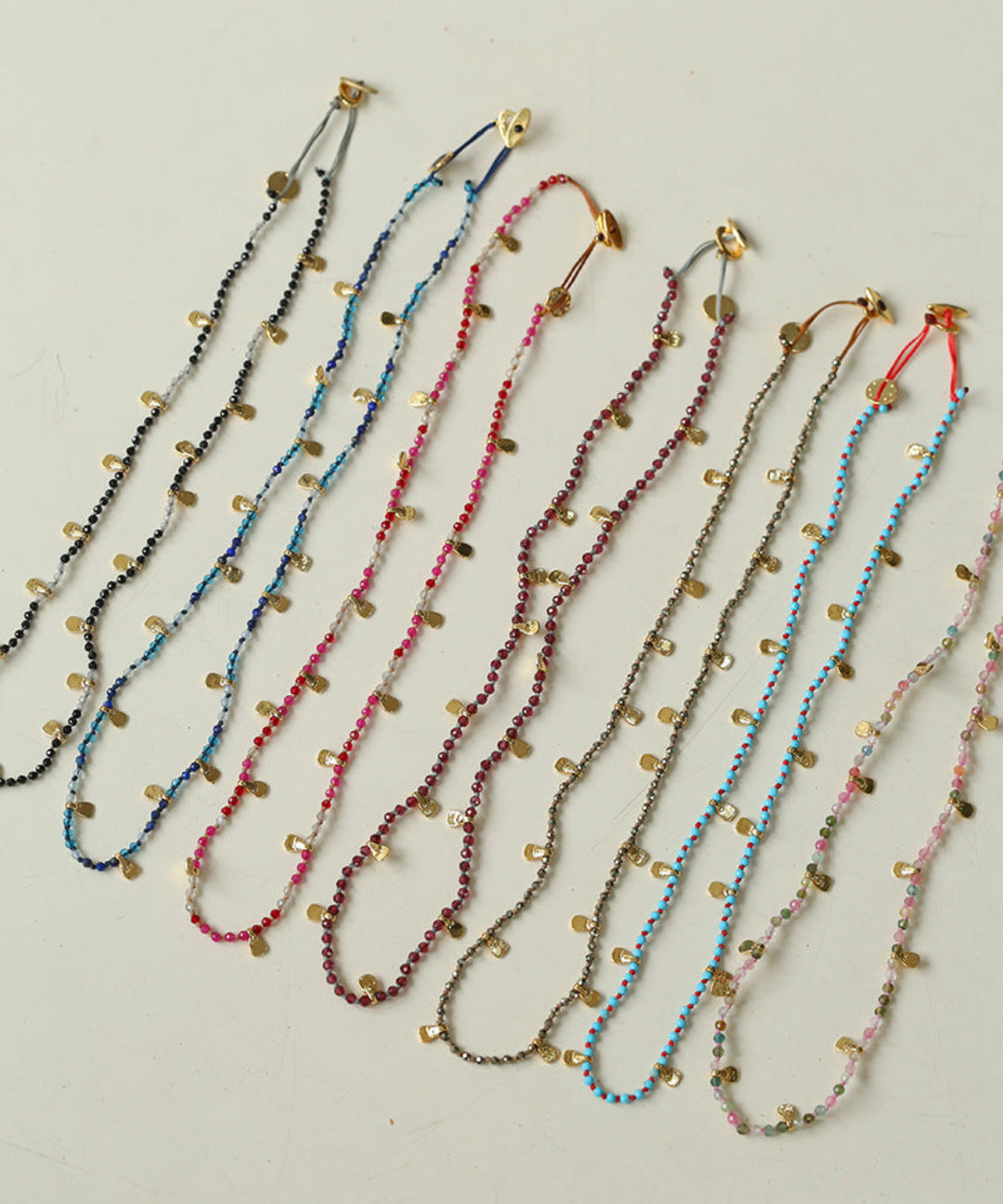 Bohemian-style Hand-woven Natural Stone Necklace