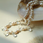 White Crystal Baroque Pearl Necklace