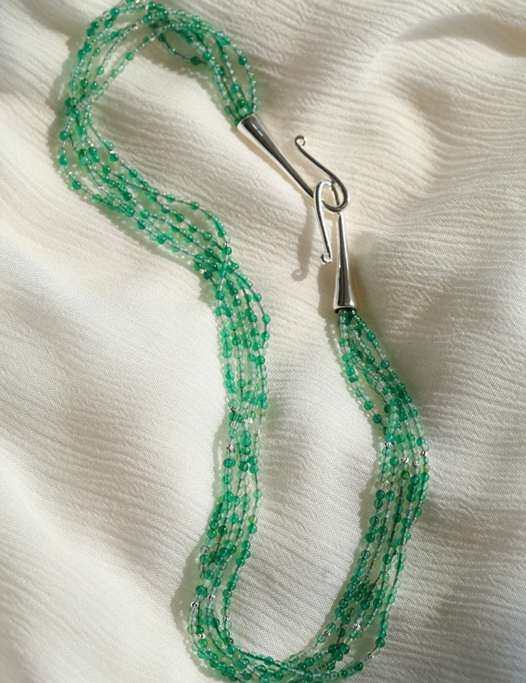 Gembea Jewelry Mini Green Agate Necklace