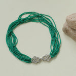 Camellia Bucklei Multi-layer Green Necklace