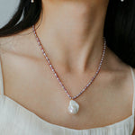 Natural Colorful Baroque Pearl Beaded Necklace