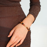 Tiger's Eye Stone Beaded Bracelet-Gembea Jewelry