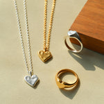 Luna Luxe Series Heart Chain Necklace