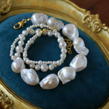 Shaped Baroque Pearl Necklace