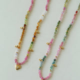 Gembea Jewelry Heart-shaped Colored Tourmaline Necklace