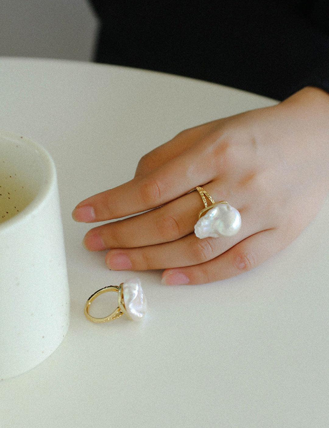 Baroque Pearl Ring - Gembea Jewelry