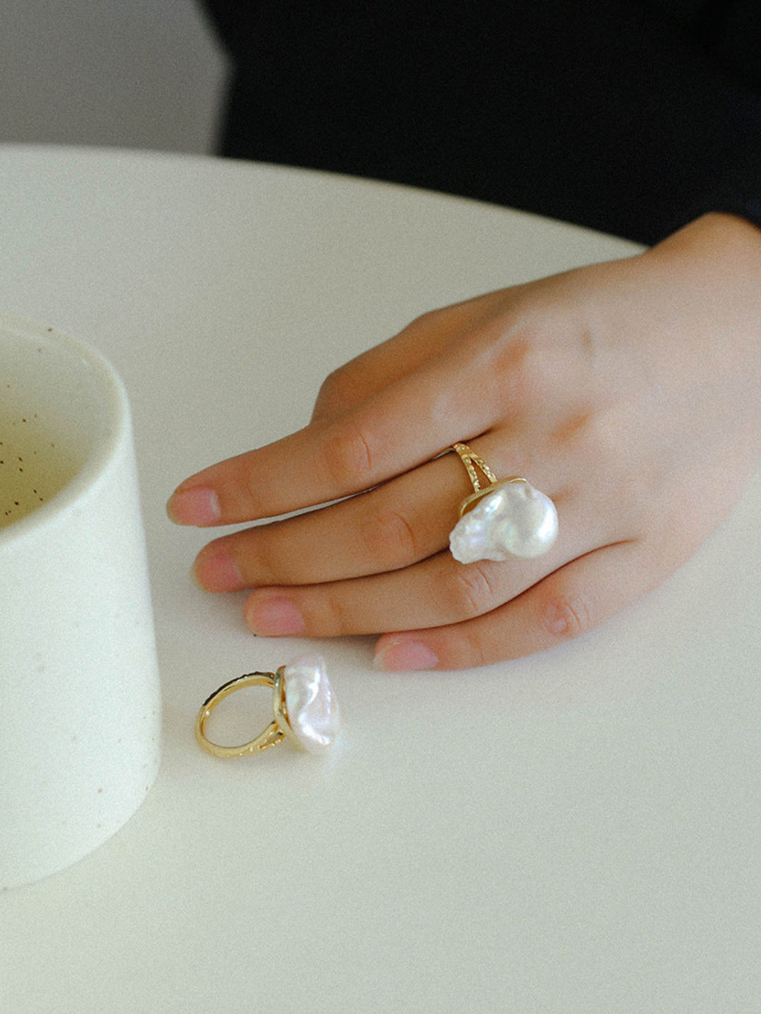 Baroque Pearl Ring