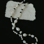 Baroque Pearl Black Agate Beaded Necklace