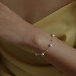 Vintage Star Chain Pearl Bracelet