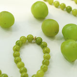 Green Grape Gemstone Beaded Necklace