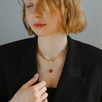 Gembea Jewelry Crush Red Heart Enamel Chain Necklace