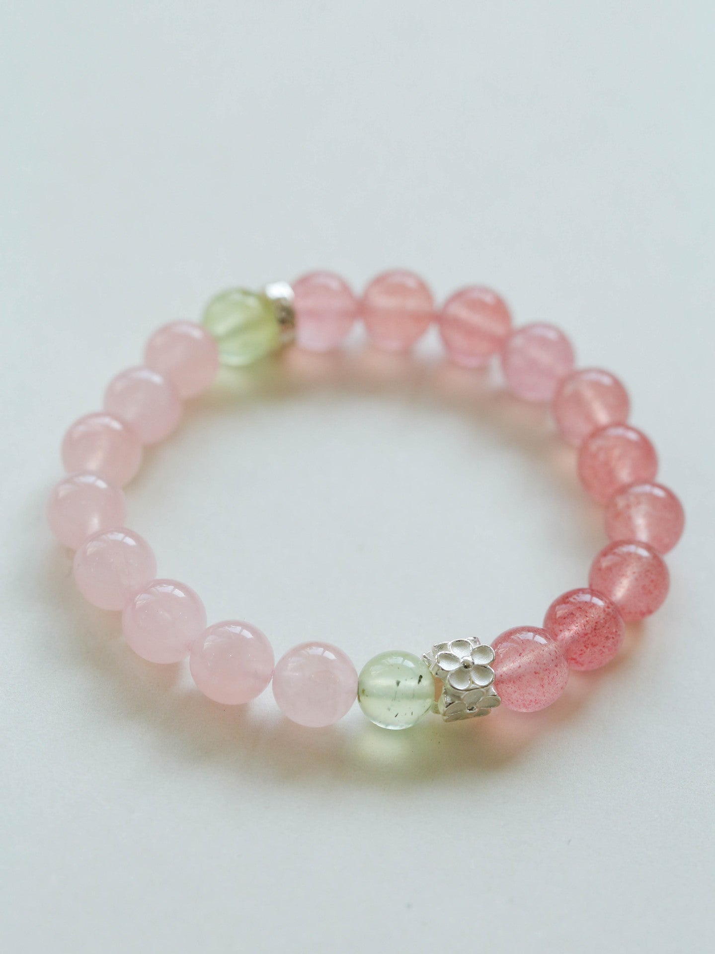 Summer Strawberry Crystal Grape Stone Bracelet Gembea Jewelry