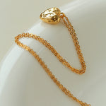 Irregular Heart Pendant Necklace-Gembea Jewelry