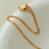 Irregular Heart Pendant Necklace-Gembea Jewelry