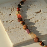 Tiger's Eye Stone Beaded Necklace-Gembea Jewelry