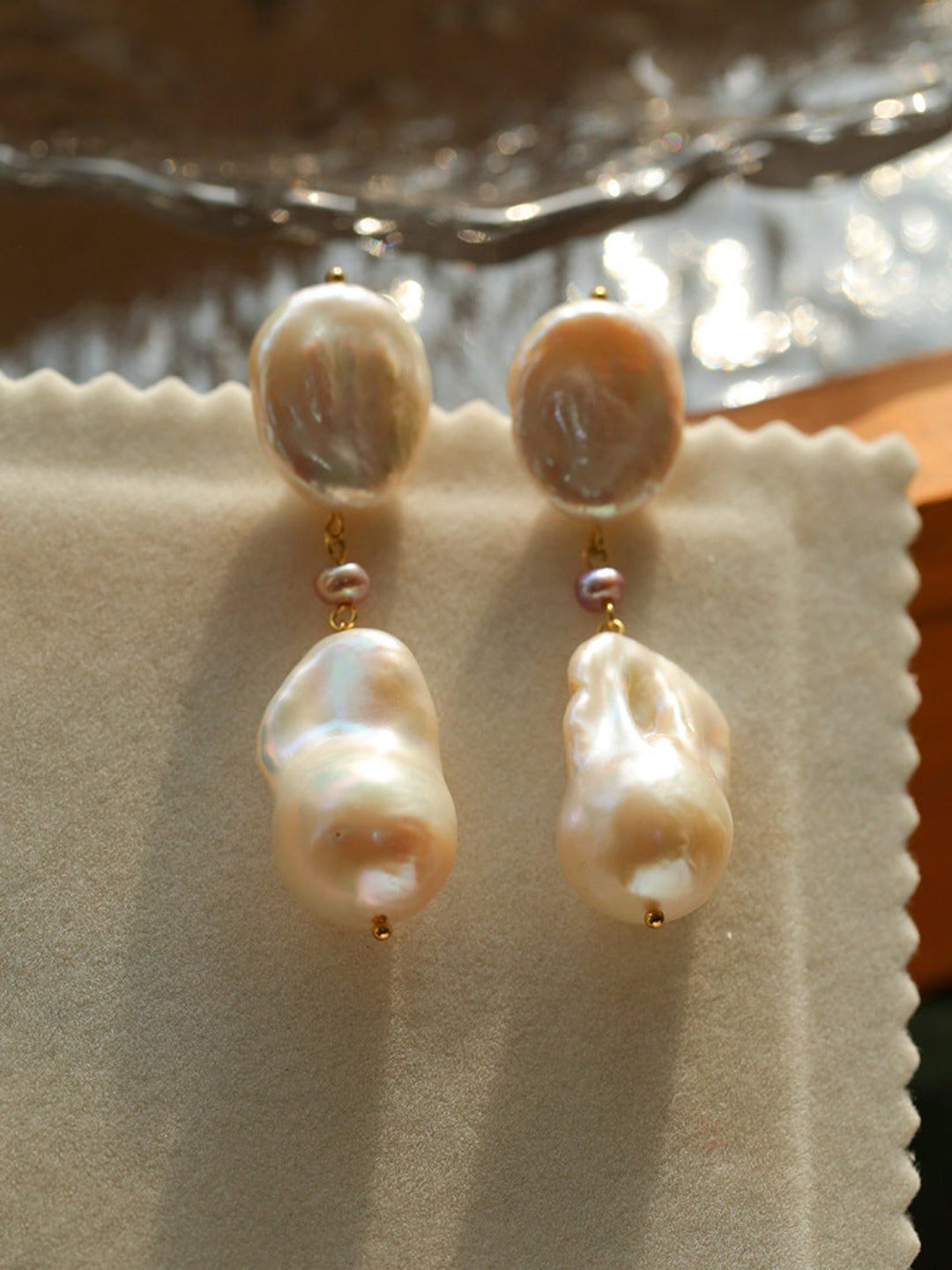 Freshwater Baroque Pearl Drop Earrings