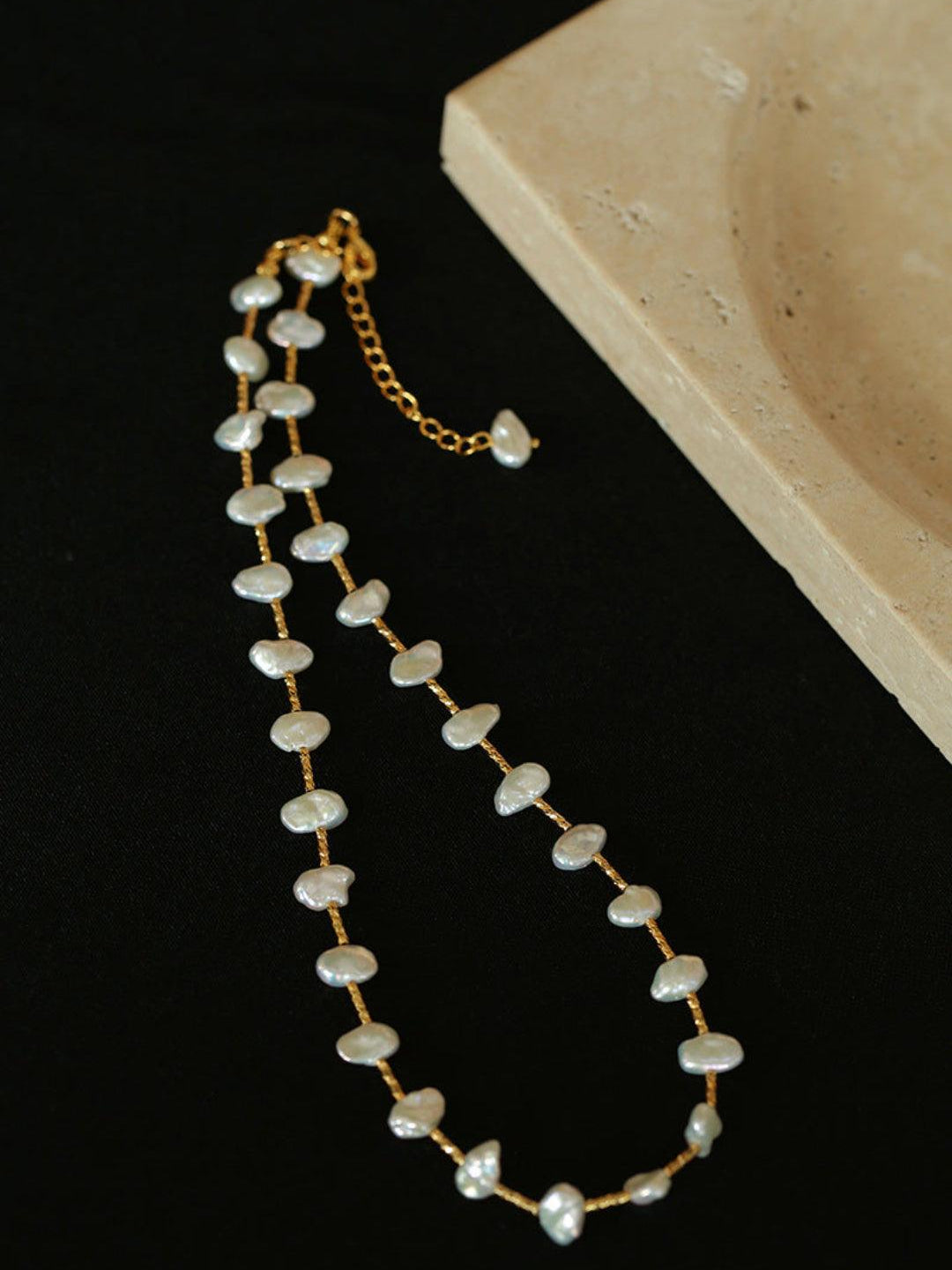 Starry Baroque Pearl Necklace - Gembea Jewelry