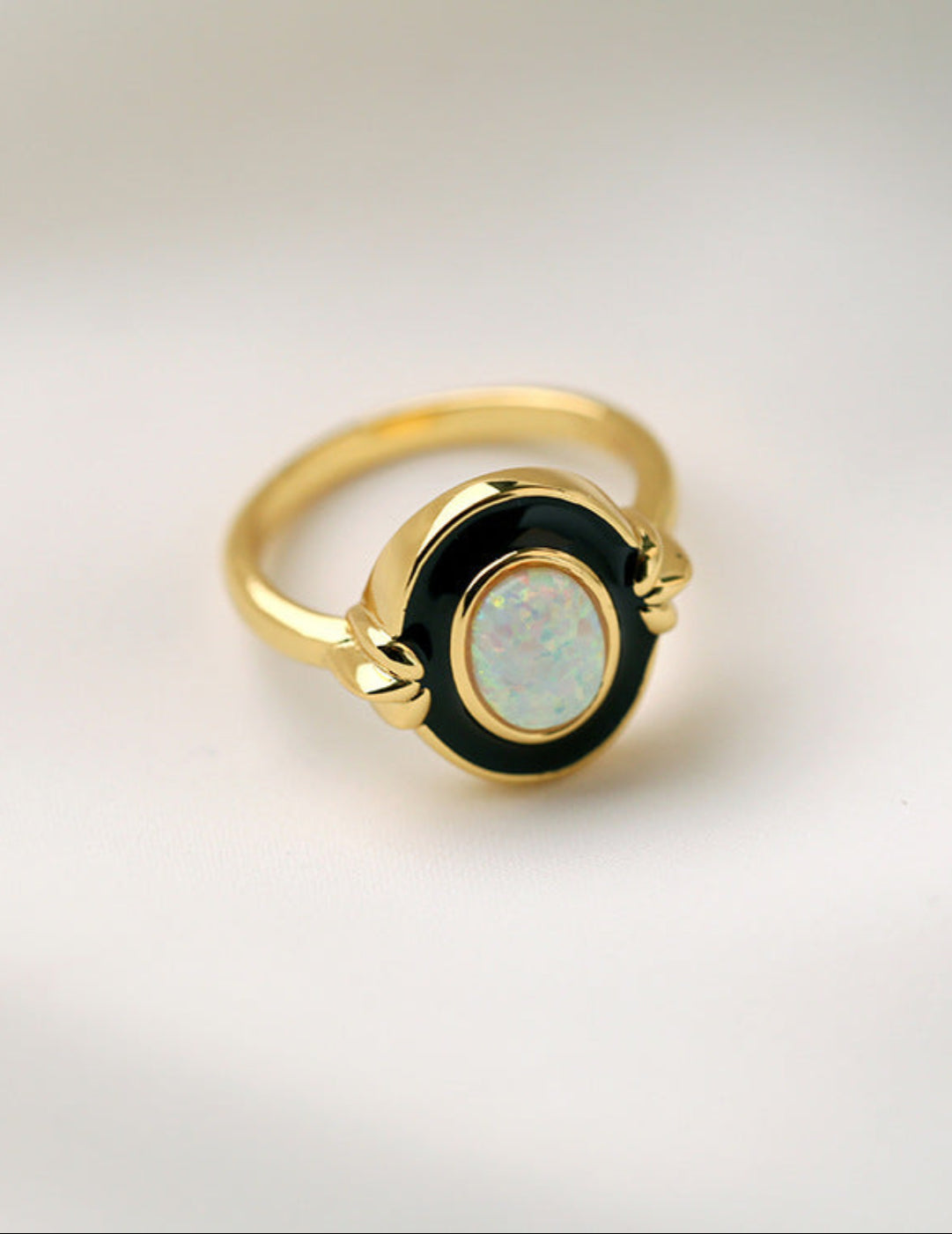 Vintage S925 Silver Synthetic Gemstone Ring