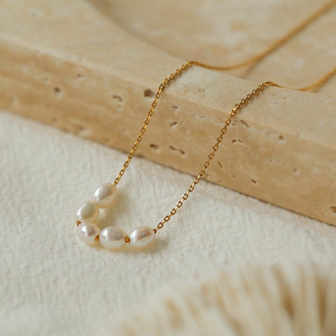 Love and the City Freshwater Pearl Necklace - Gembea Jewelry