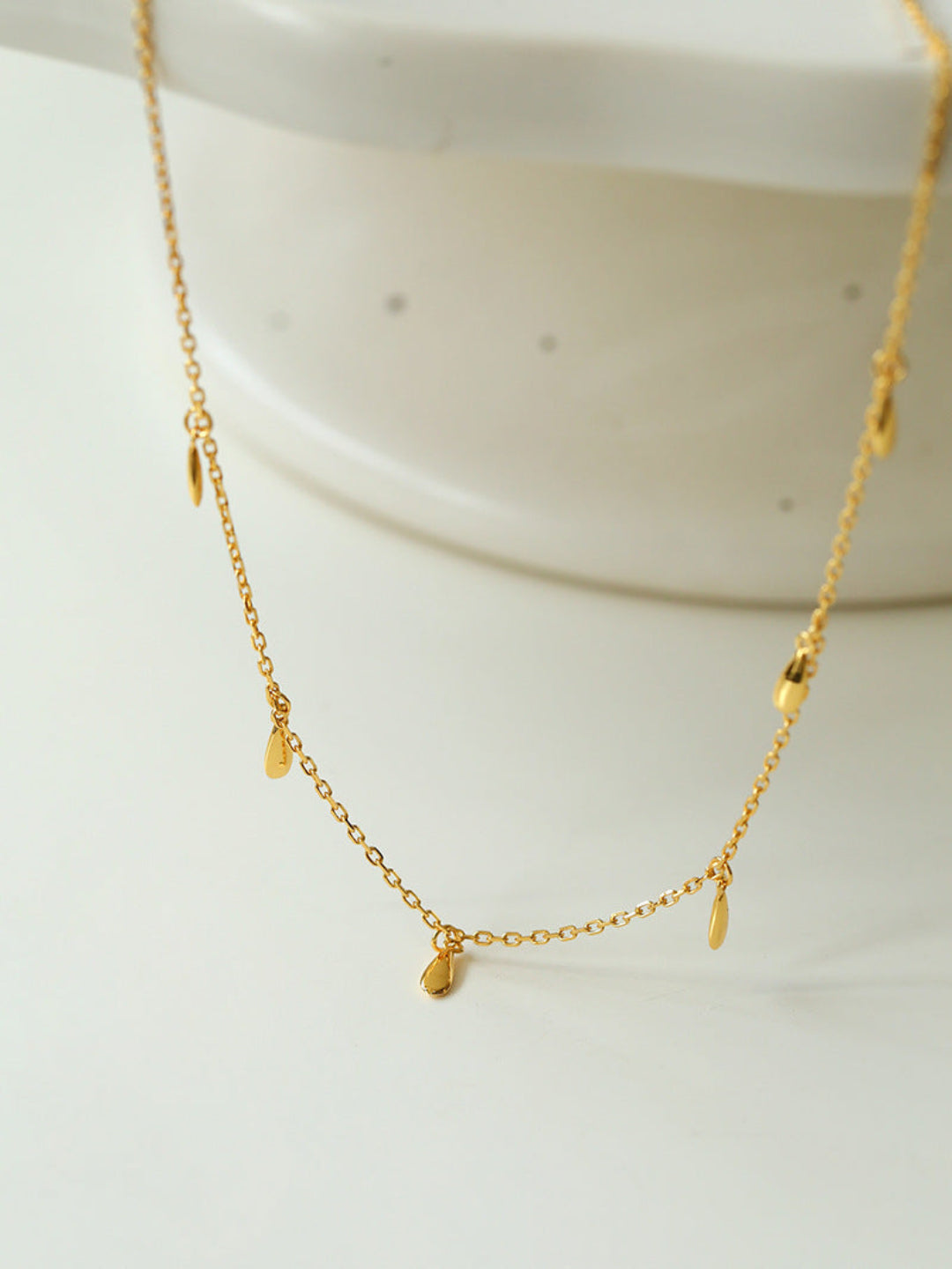 Overlay Chain Drop Choker Necklace