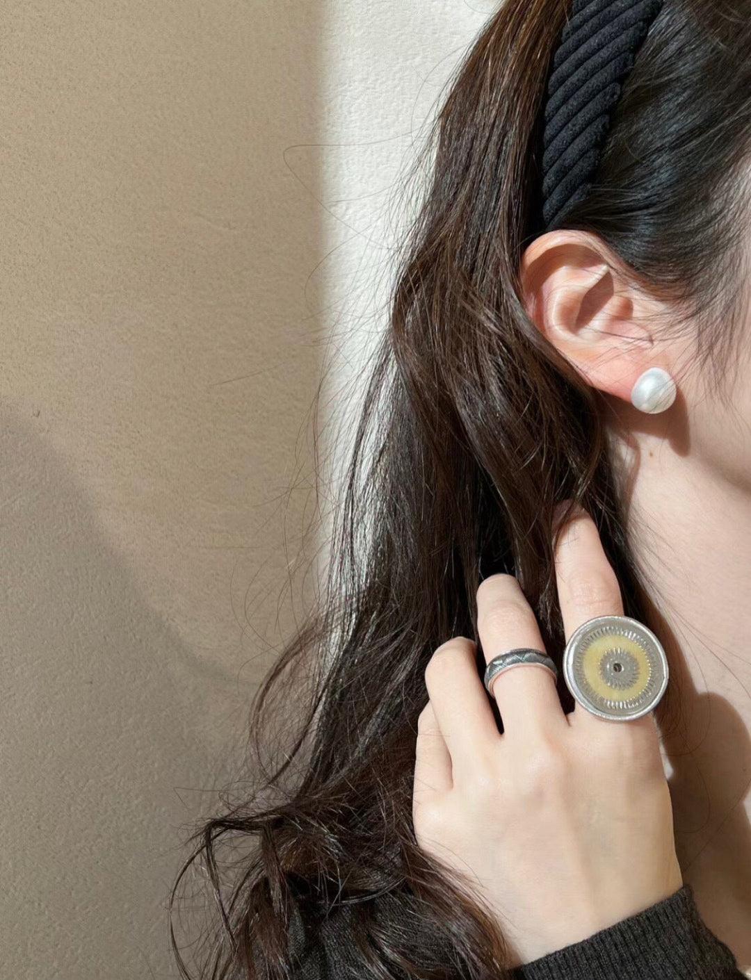 Baroque Pearl Stud Earrings - Gembea Jewelry