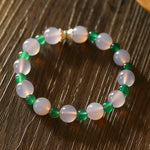 Spring Heartbeat Green Agate Bracelet