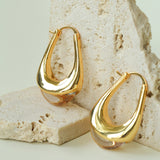 Water Drop Crystal Black Agate Earrings-Gembea Jewelry