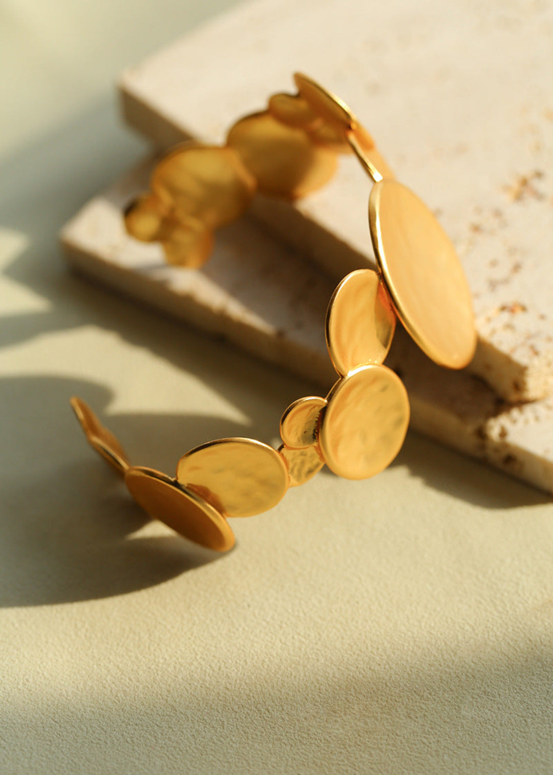 Round Spoon Burnt White Bangle Bracelet