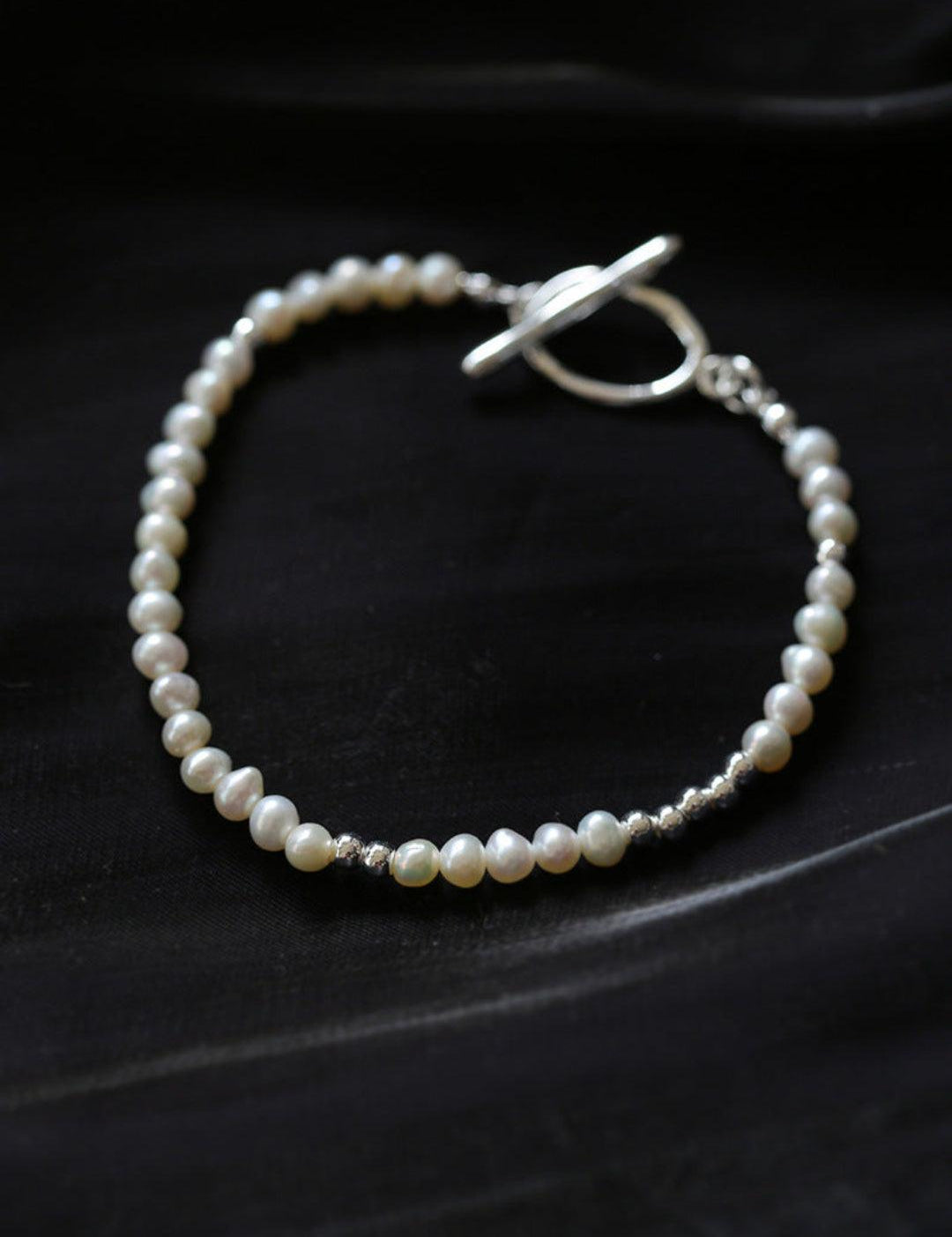 Simple OT Buckle Pearl Bracelet - Gembea Jewelry