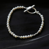 Simple OT Buckle Pearl Bracelet