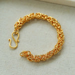 Thick Gold and Silver Chain Bracelet