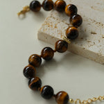 Tiger's Eye Beaded Bracelet-Gembea Jewelry