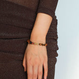 Tiger's Eye Stone Beaded Bracelet-Gembea Jewelry