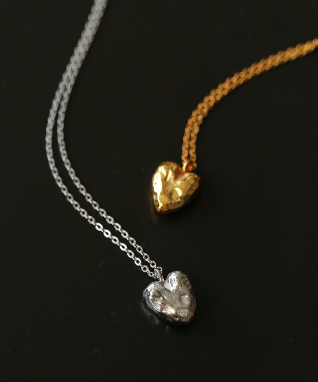 Irregular Heart Pendant Necklace-Gembea Jewelry
