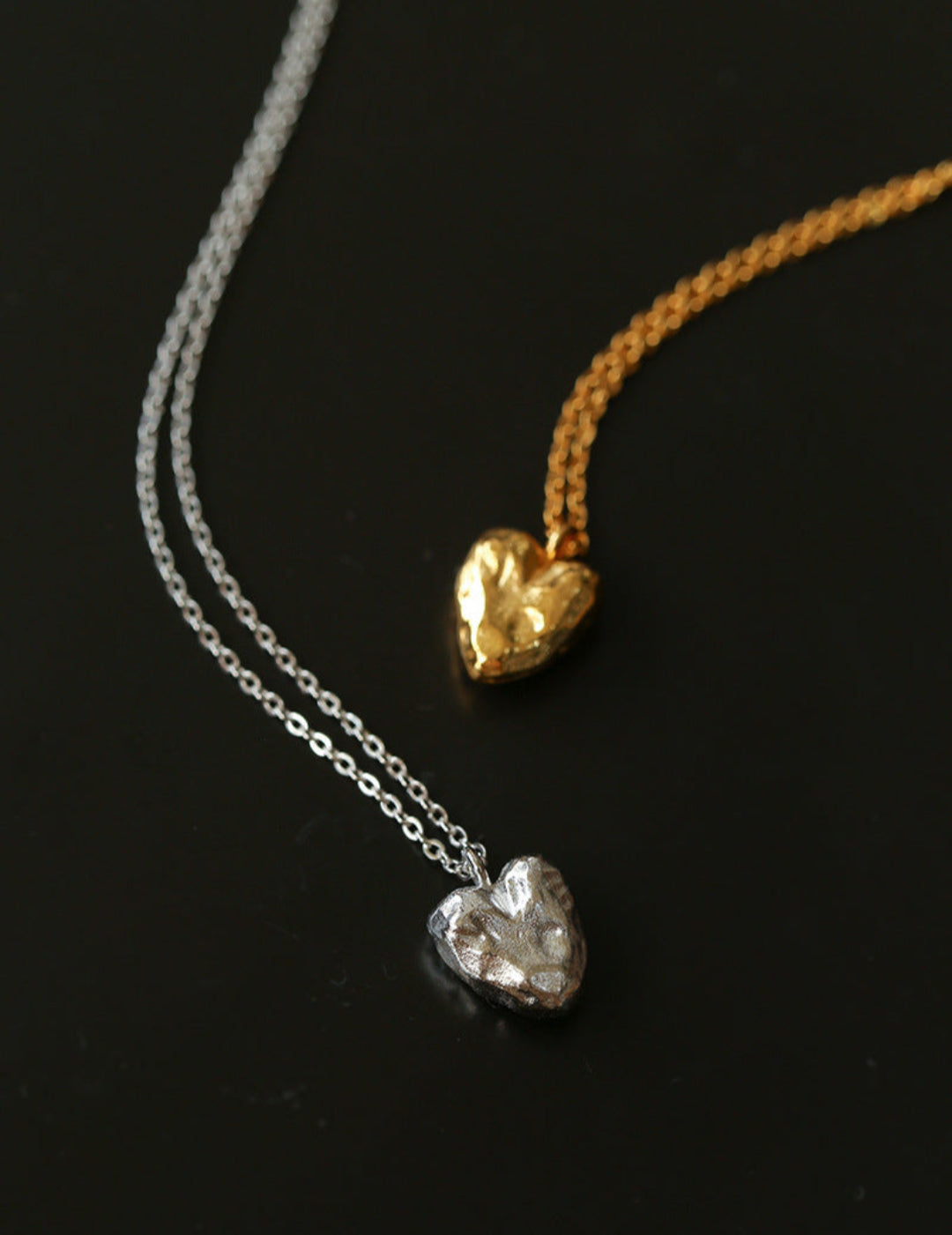 Irregular Heart Pendant Necklace-Gembea Jewelry