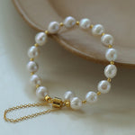 Magnetic Buckle Crepe Pearl Bracelet