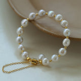 Magnetic Buckle Crepe Pearl Bracelet