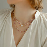 Amethyst Rice Pearl Necklace