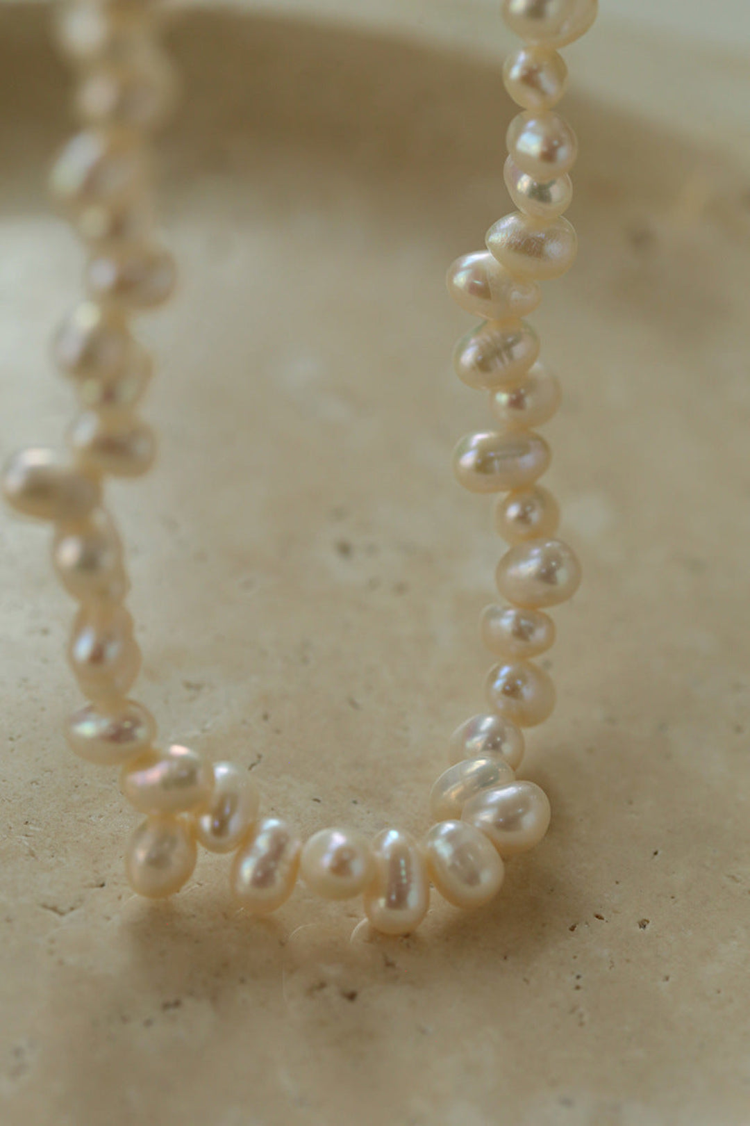 Simple Freshwater Pearl Beaded Necklace