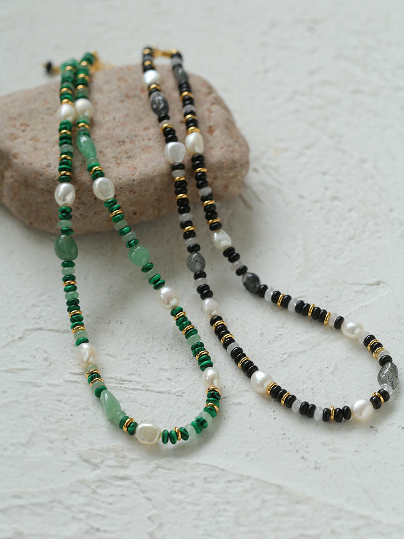 Gembea Jewelry Irregular Colored Natural Stone Necklace