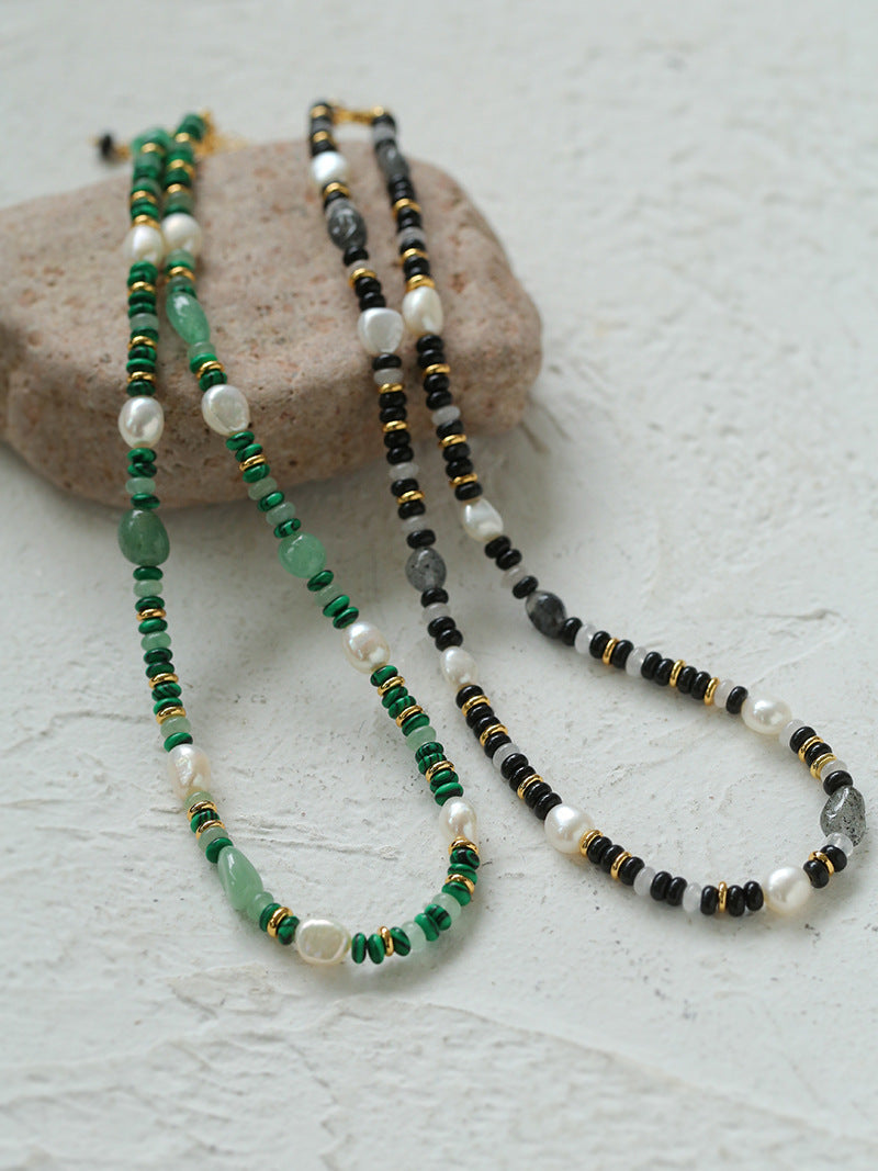 Gembea Jewelry Irregular Colored Natural Stone Necklace