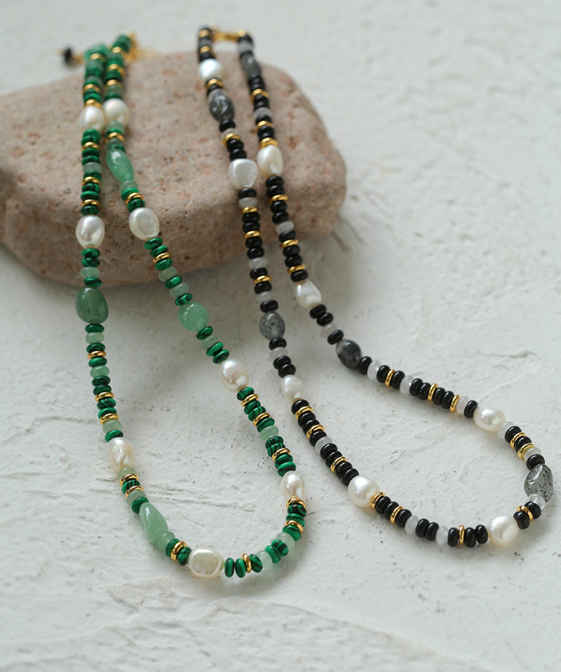 Gembea Jewelry Irregular Colored Natural Stone Necklace