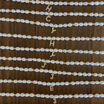 Vintage 26 Letter Pearl Necklace